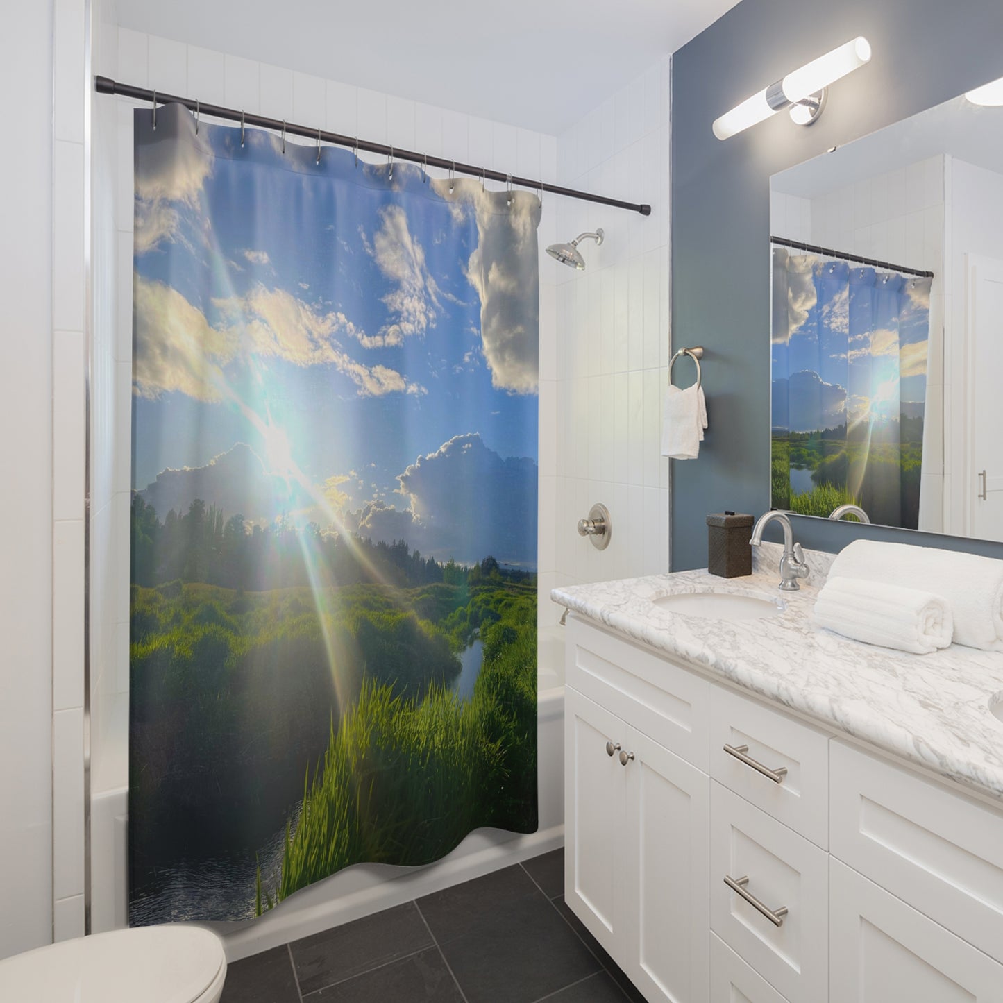 The Sun Will Shine Again Shower Curtain