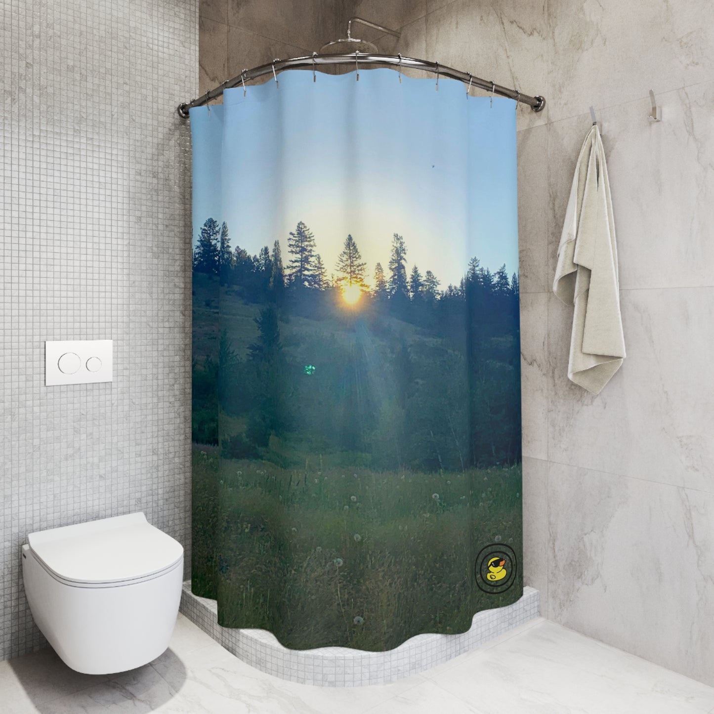 Sunrise Meadow Shower Curtain