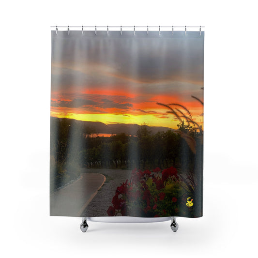 Winery Lakeview Shower Curtain