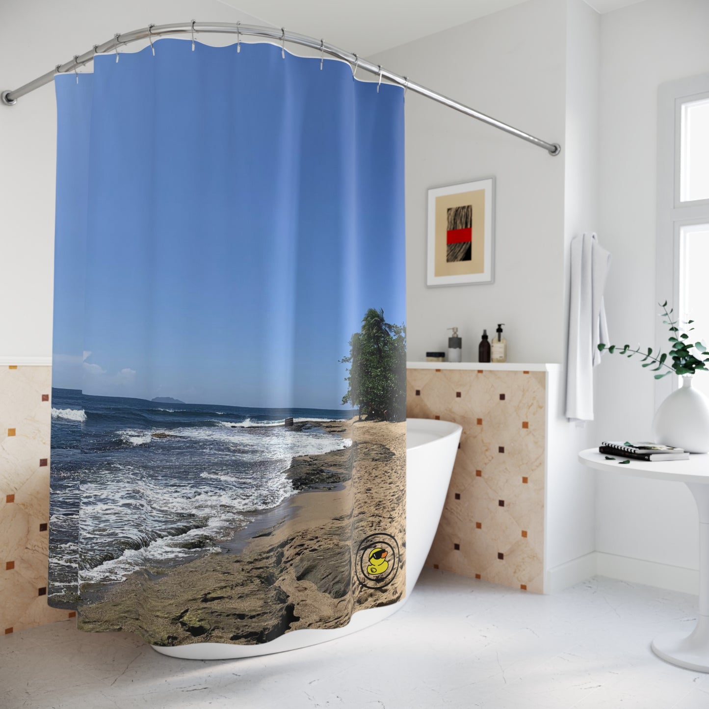 Tropical Beach Shower Curtain