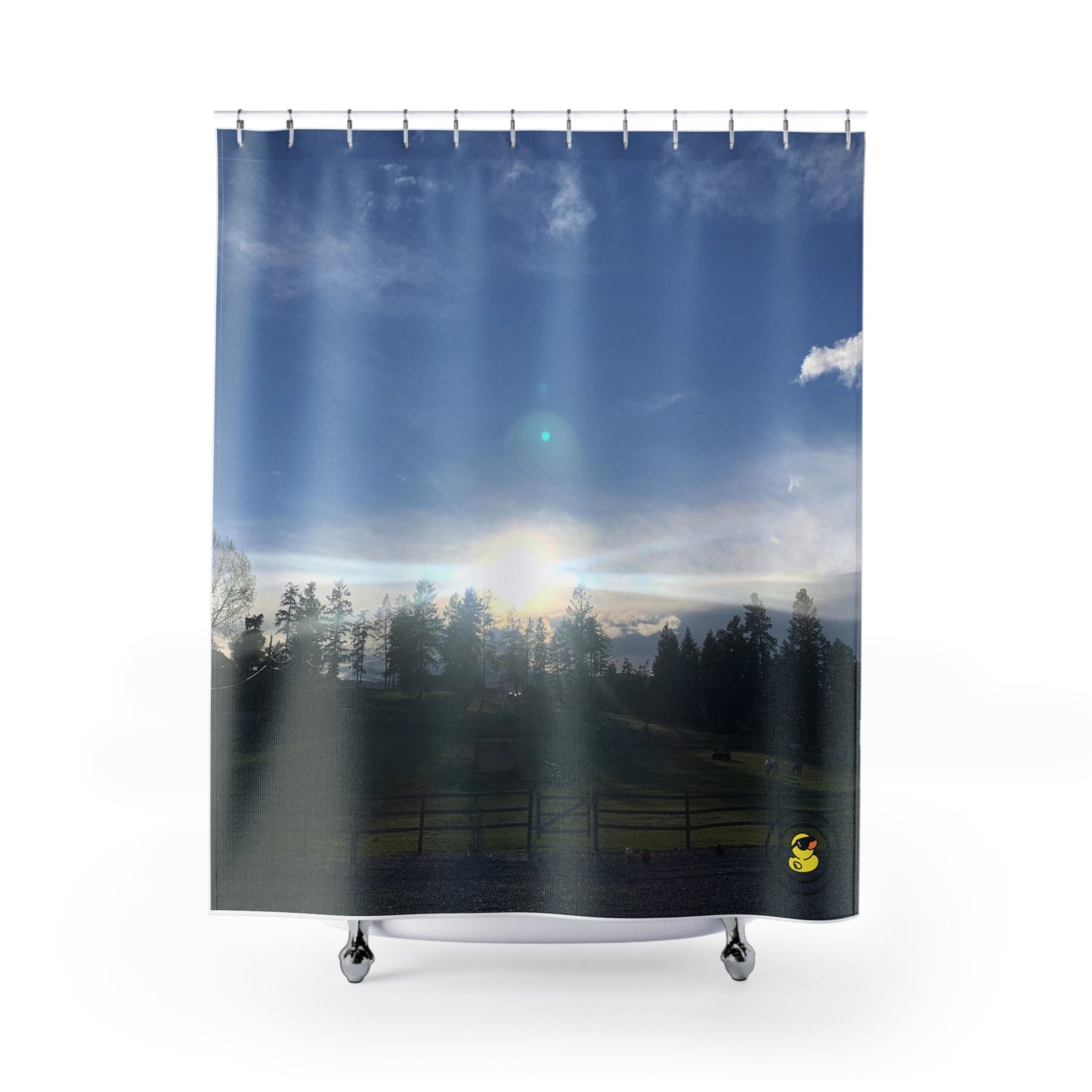 Farm Sunset Shower Curtain