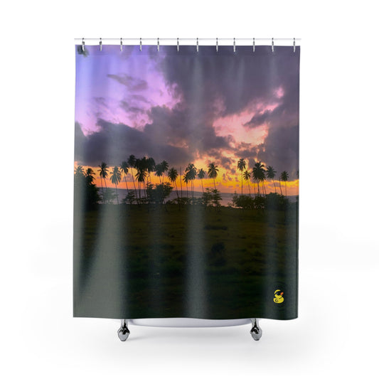 Puerto Rican Sunset Shower Curtain