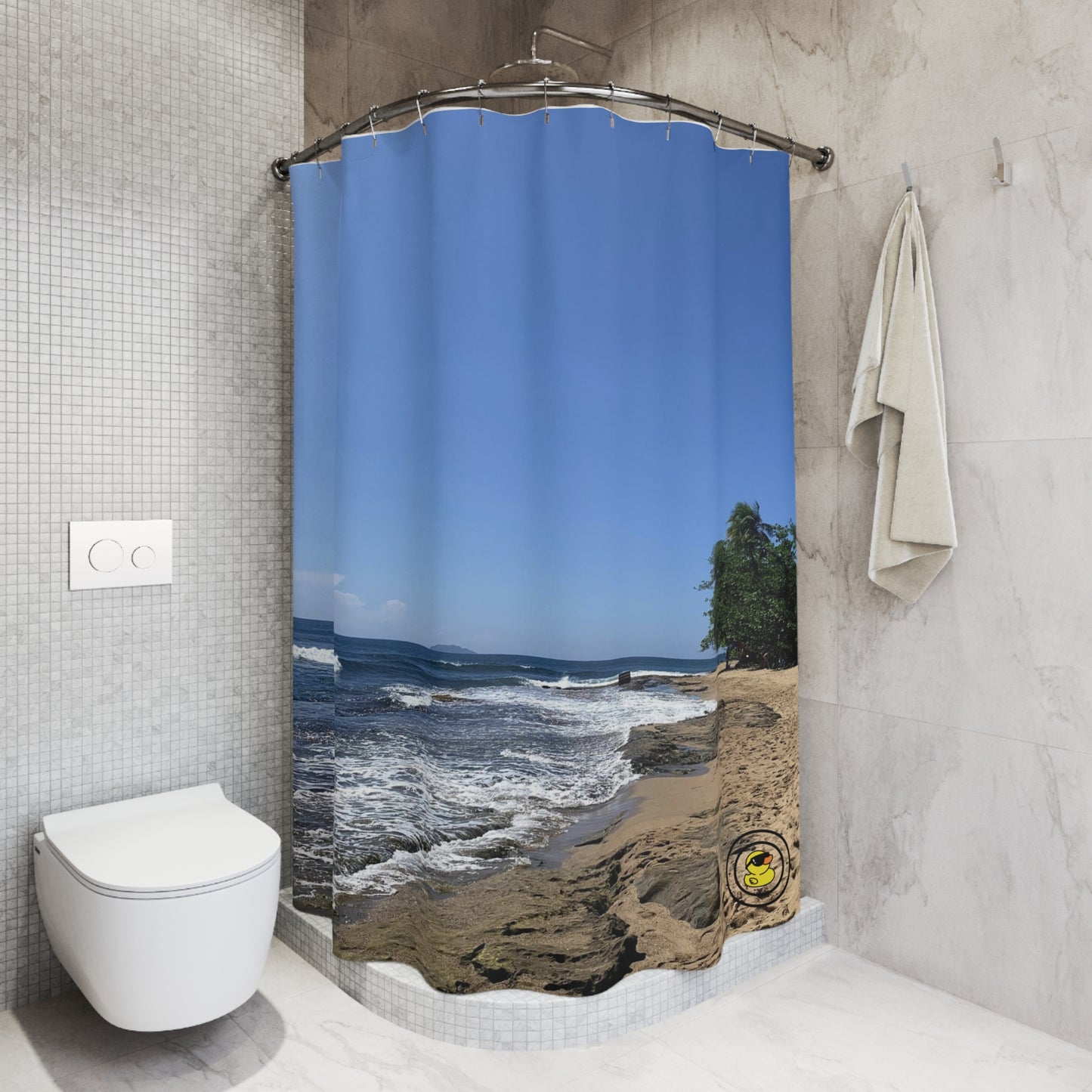 Tropical Beach Shower Curtain